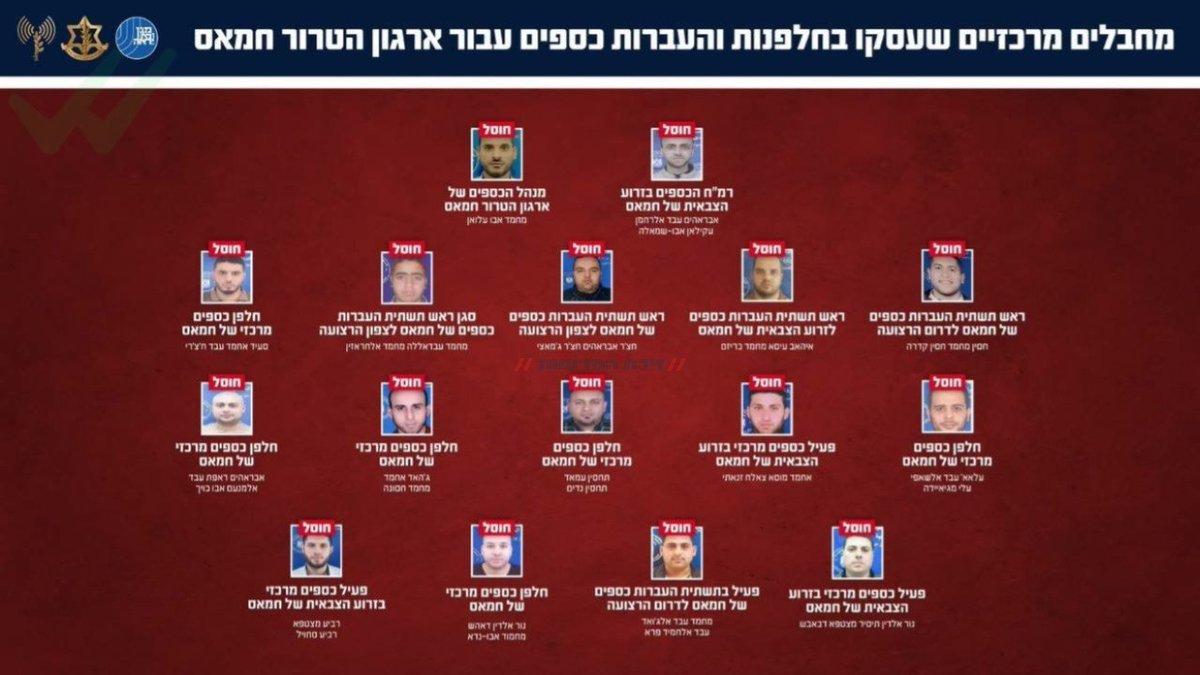 IDF/Shin Bet: 16 Hamas operatives eliminated for financing military activity