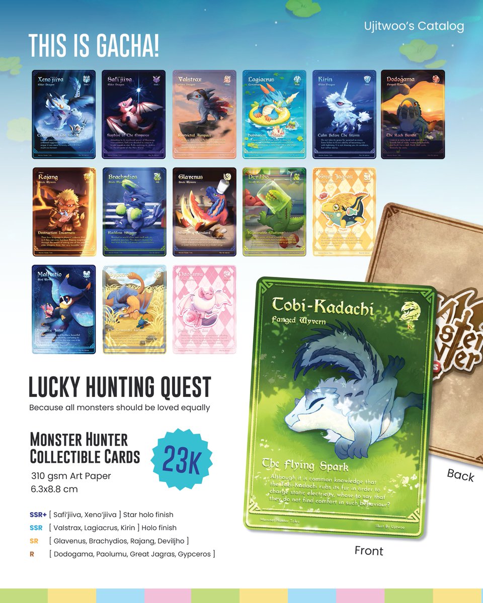 Ujitwoo's tweet photo. [1/2]🩵🔁! ˚୨ৎ  ᔦꙬᔨ ୨ৎ⭒ 

Ujitwoo's catalog!
 #ArcaneAlley, Booth Q29
#cf23, Booth M-0 8

📅25 Sep -  15 Oct 2026
📪Pick up - Mail Order
🔗Link form bellow
🪄 Monster Hunter, Kpop Demon Hunter, Dungeon Meshi, Original, Seventeen

#CF23Catalog #comifuro23 #Monsterhunter https://t.co/mVC7kDGCtR