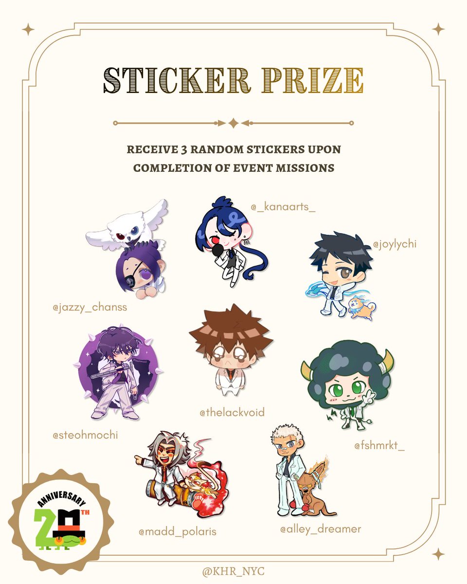 khr_nyc's tweet photo. DEL VENTESIMO 
Prize Previews ✨ 

💥 receive 3 random photocards and stickers upon completion of event missions (mission details TBA)

📌 Event info in pinned https://t.co/vtIYa38UU4