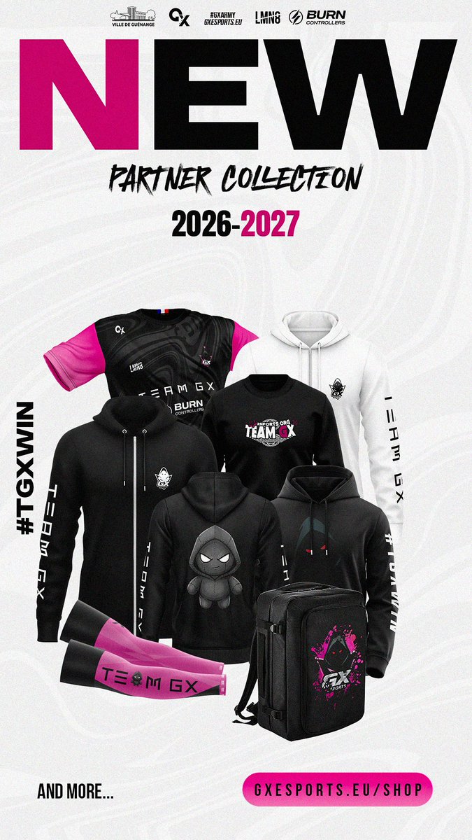 TeamGx_GG's tweet photo. Nouvelle boutique disponible… 👕

🛒 @eliminate_fr 
🎨 @iNxus2z 
 
https://t.co/Qgp9DlGGqy

#TGXWIN https://t.co/iAhosNgCRz