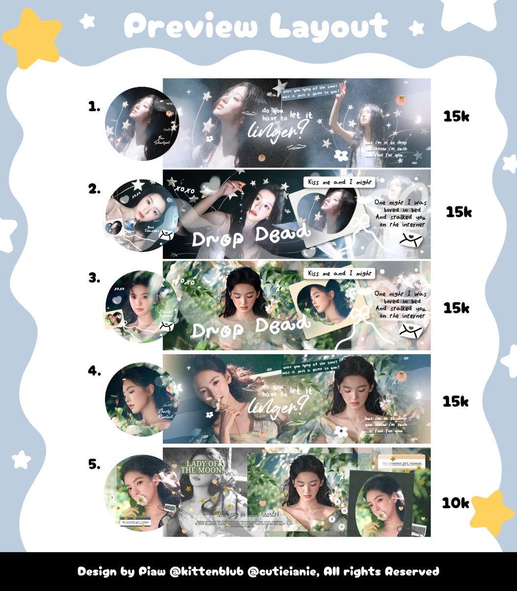 kittenblub's tweet photo. Helppppiiee repost pwiss? Tencuu ✨️💬

Layout ready stock Bao Shangen Zhang ruonan actress china Ningning bisa ditake skrng melalui DM / tele 💌 aku >__o #zonauang https://t.co/PCw34gFiKw