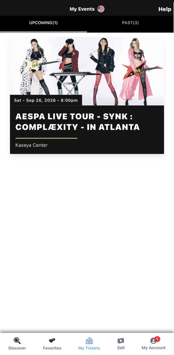 max_m1253's tweet photo. Hiya! I’m looking to get rid of my 3 tickets to go see aespa LIVE TOUR - SYNK : COMPLÆXITY - in ATLANTA Tonight!

Venue: Kaseya Center - Miami, FL

There are going for $150 each.

For more info or details on the ticket send me a dm, I am willing to show proof. https://t.co/vCdmwi77gj