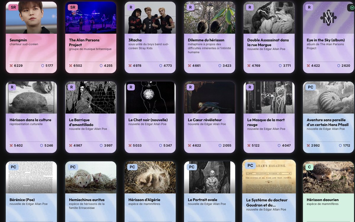 seungoasis's tweet photo. oomfs donnez vos user wiki svp j’ai pas d’amis dessus… je collectionne (à part évidemment les groupes et personnalités que j’aime bien):
• Les nouvelles d’Edgar Allan Poe
• Les hérissons
• Les albums de The Alan Parsons project

ajoutez moi🦦 un aperçu de ma wishlist: https://t.co/gjAbl7Bum1
