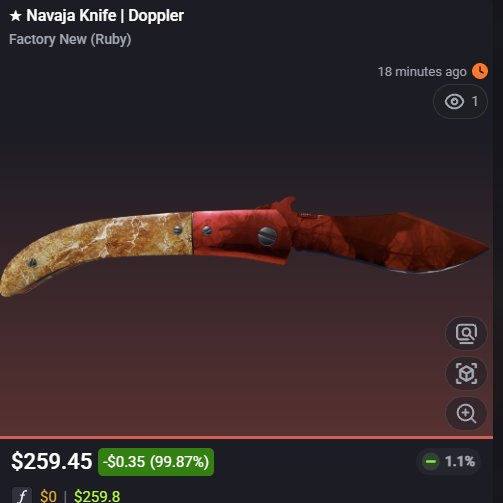 RazedCases's tweet photo. you can now get ruby knives for just $250, the market is cooked 💔 https://t.co/gE3IA69meK