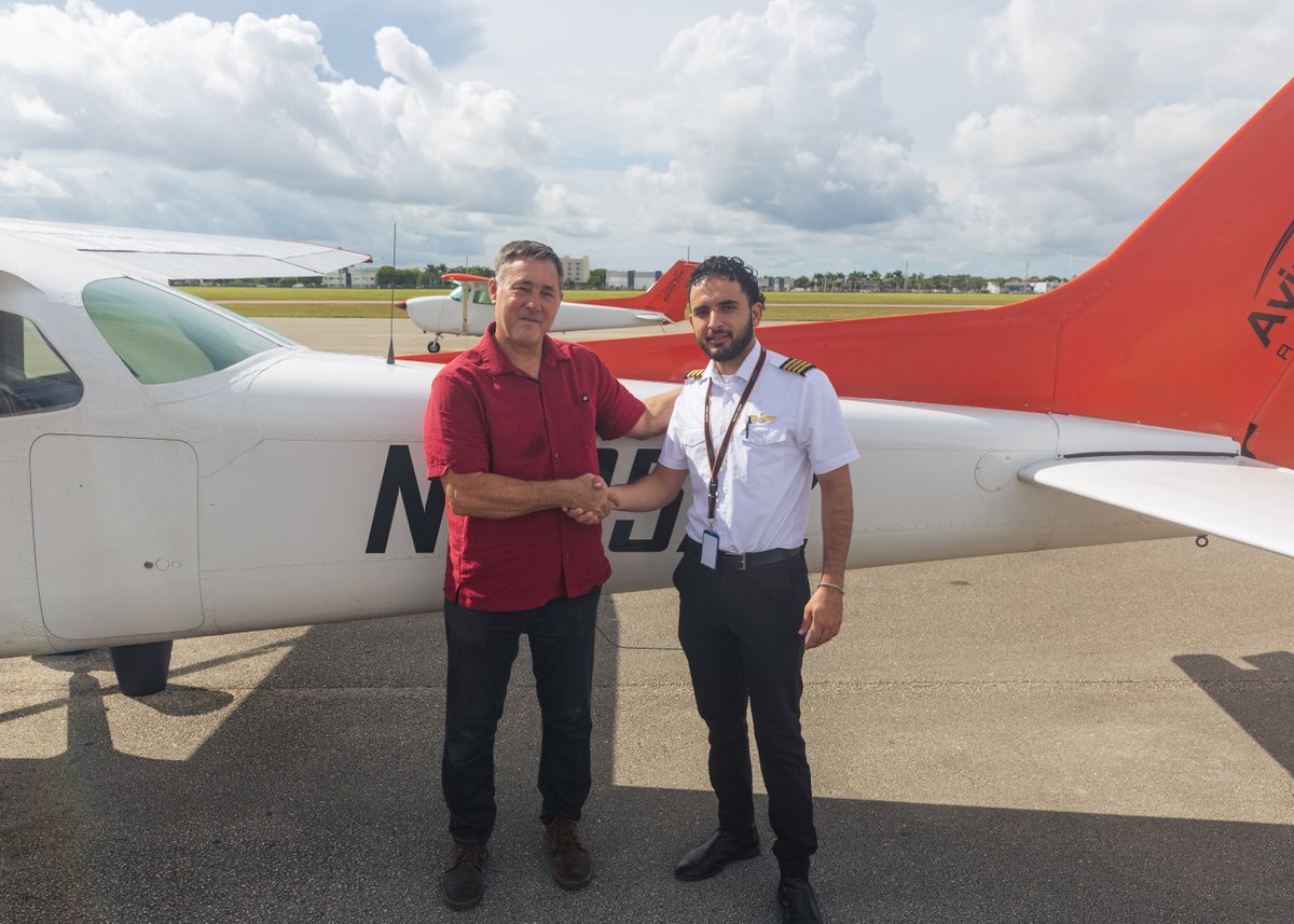 AviatorZone's tweet photo. Congratulations to Erlan Romero on completing his FIRST SOLO, a significant step that demonstrates growing proficiency, sound judgment, and readiness for greater responsibility in the cockpit.

#FirstSoloFlight #AviatorzoneAcademy #Learning #OrangeTail #Pilot https://t.co/s25hPQKX9O