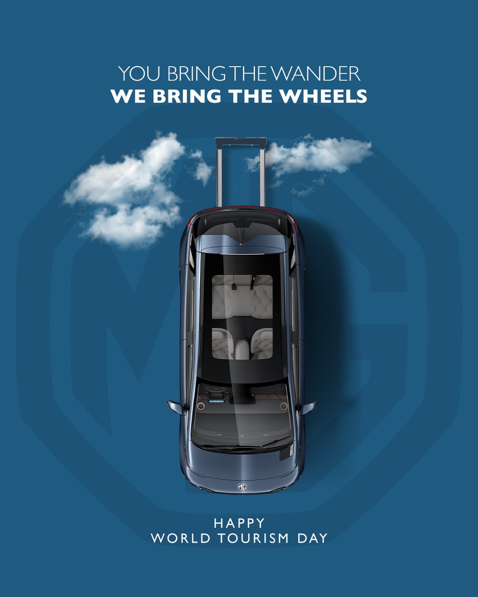 MGMotorIn's tweet photo. From packed bags to open roads. Let every plan turn into a journey worth taking.

Happy World Tourism Day.

#WorldTourismDay #MGMotorIndia #MorrisGaragesIndia https://t.co/O8vq6D5rQQ