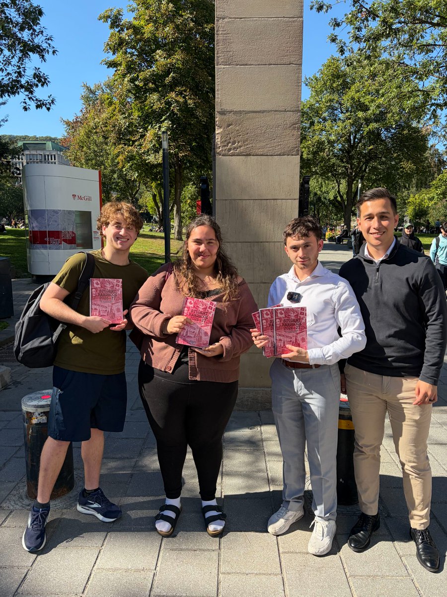 TDF_Can's tweet photo. In just two days, we handed out 120 patriotic student handbooks at Concordia and McGill, celebrating Canadian history, honouring influential Canadians, and championing freedom of expression.

40+ students signed up to start free speech clubs. Now it's your turn.

Want to bring free speech to your campus?

Whether you want to start a club, host an event, or get handbooks for your school, we'll help you make it happen.

Get involved: https://t.co/WTo55DZzW2