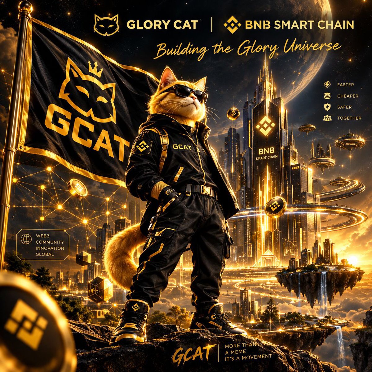Micheal_noni's tweet photo. 👑 Gold standard utility on BNB Chain. 👑
$GCAT brings active security tools, zero-tax mechanics, and deflationary supply to DeFi. ⚡️
🛡 Glory Shield | 📊 Glory Meter | 🔭 Glory Insight
🥞 Trade on PancakeSwap
#GCAT #BNBChain #Crypto #DeFi https://t.co/doIDmkHmP6