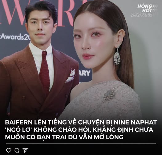 vidor7684's tweet photo. Baifern Pimchanok giải thích về nghi vấn bạn trai cũ Nine Naphat không chào cô tại sự kiện, cho biết Fern không để tâm vì điều kiện công việc không cho phép. https://t.co/uMTQF5gIuy