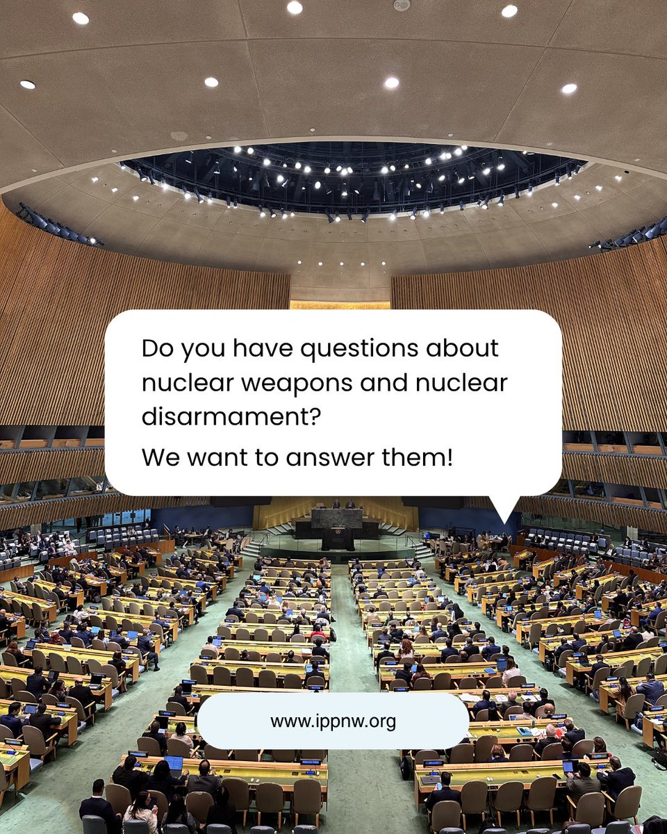 IPPNW's tweet photo. Today is the International Day for the Total Elimination of Nuclear Weapons.

A world without #NuclearWeapons is possible. The global majority have joined the Nuclear Ban Treaty to create a different security architecture. We are working hard to demand change. You can join us! https://t.co/9TU6Xf4AFC