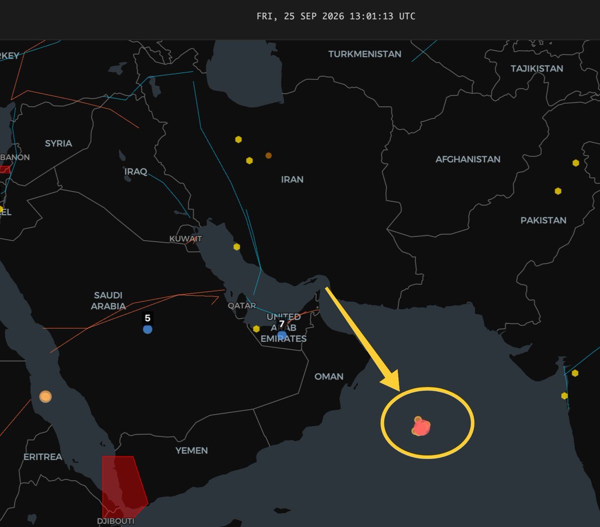 0xtrinityguy's tweet photo. 🚨 THE US NAVY JUST PULLED BACK FROM IRAN.

Satellite images show NO US carriers. NO destroyers. Not in the Gulf of Oman. Not in the Arabian Sea.

Gone since early September.

The reason has a name: QASEM BASIR.

THE WEAPON:
→ Iran's "carrier killer" ballistic missile
→ Used in combat for the FIRST time
→ Range: 1,200 KM
→ Thermal and optical seekers built to hunt WARSHIPS

THE FLEET THAT MOVED:
→ USS George Washington
→ USS George H.W. Bush
→ USS Tripoli
→ Arleigh Burke destroyers
→ USS Gerald R. Ford left the Middle East ENTIRELY

THE MATH:
→ One Ford-class carrier: $13 BILLION and 4,500 sailors
→ One Iranian missile: a tiny fraction of that
→ The blockade line got pushed out past 1,200 km

CENTCOM admits US ships came under missile attack.

Iran says the missile "created hell for the Americans."

The blockade still exists on paper.

The ships enforcing it just backed off.

Read that again.

Follow so you catch the next one.
