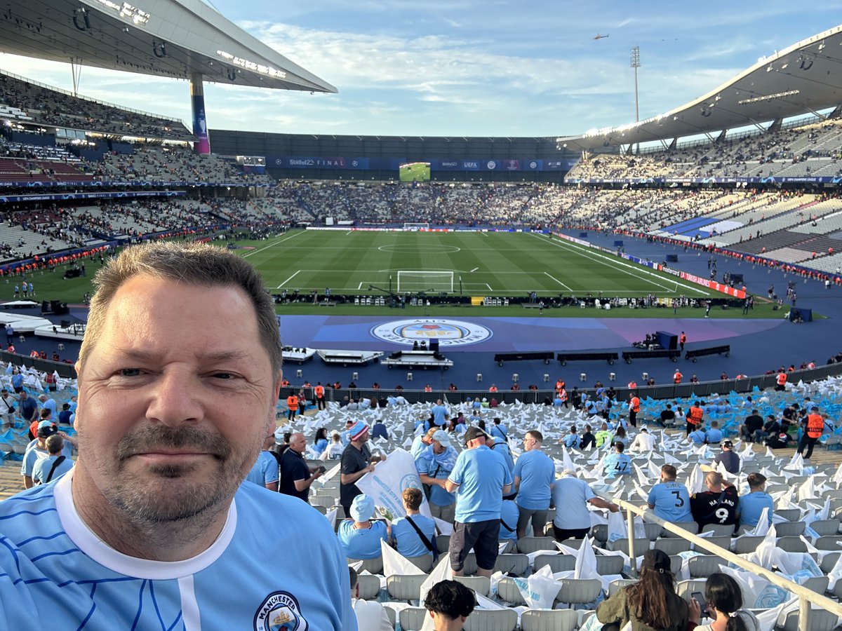 Citizen_baker's tweet photo. Am I bothered about the news today, am I fuck. Cheated or not cheated I’ve had an absolute blast seeing my @ManCity climb to heights I never even dreamt of. I’ve seen us lift every trophy and felt every emotion. Been to places to watch us play that I never thought of.   If I never see it again I am blessed. #mancity #115charges