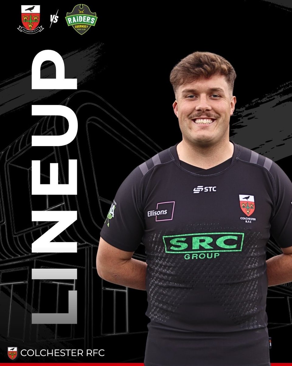 ColchesterRFC's tweet photo. TEAM NEWS 📰 

Your 1XV to face Guernsey in round 4 of @nationalleaguerugby 

🆚 @guernseyraiders 
📍 Raven Park
⏰ 2:00PM
🗓️ Saturday 26th September

#ComeOnCol #Colchester #ColchesterRugby #Rugby #Nat2East https://t.co/TBLgIQM8Oo
