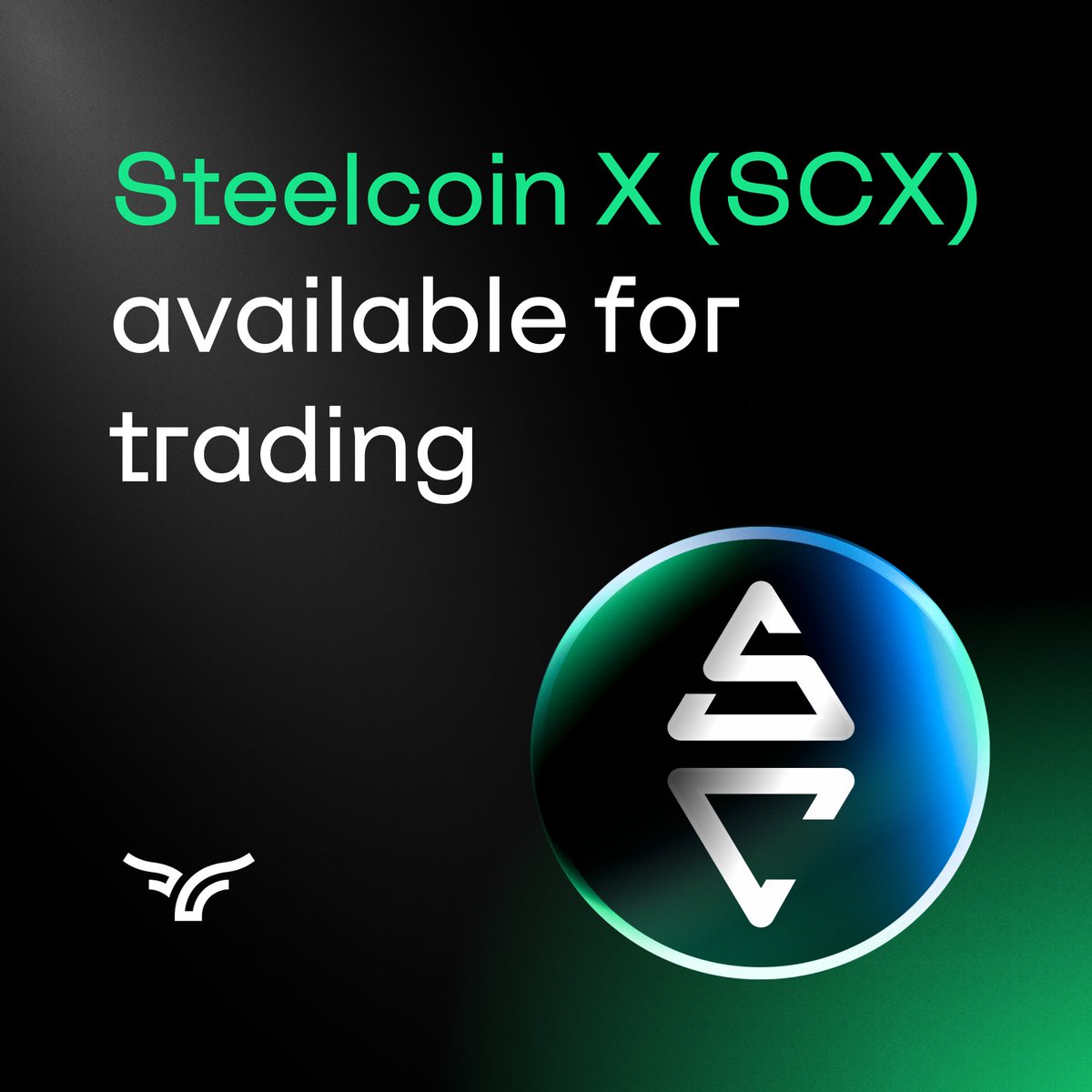 Bullish's tweet photo. 1/2 📣 New digital asset listing: @steelcointoken (Steelcoin X), a MiCAR-compliant token redeemable for physical hot-rolled coil steel, is now available to trade on Bullish in eligible regions.

Available pairs:
◾SCX/USDC
◾SCX/EUR https://t.co/QU5RXJnfAP