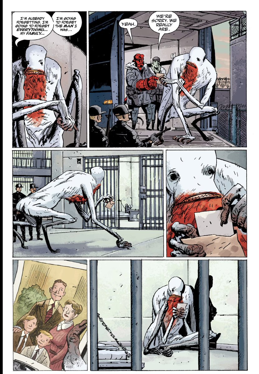 bornposting's tweet photo. The Hellboy comics really do have a gift for the saddest pages ever https://t.co/HhNAcoOKb7