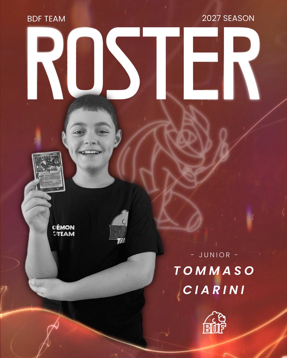 bdf_team_tcg's tweet photo. Welcome back Tommy!🧡

“Lo scorso campionato è stato duro, ma pieno di soddisfazioni. Spero che questo sia ancora meglio! BDF ON TOP! —ribbit—“

#BDFTeam https://t.co/emmVmv4U1y