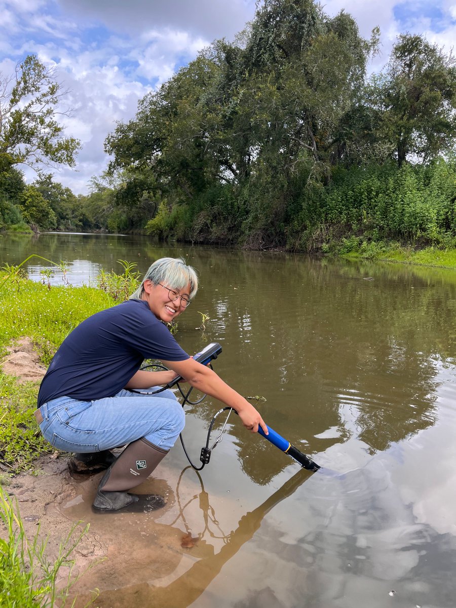 TxWRI's tweet photo. It's been a busy first month for our fall water interns, Vienna Cheng and Bryce Cannon!

The two @tamu undergraduates have been out in the field assisting our water team with monitoring and helping out on projects in the office.

We've enjoyed having them on our team! https://t.co/oUJdBOPQKE