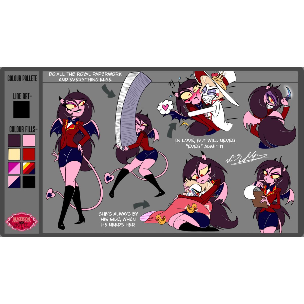MonikaKocharian's tweet photo. Hey everyone! Meet my first Hazbin Hotel OC, the Morningstar’s royal advisor/assistant/personal guard dog:  Yun! 💖

#hazbinhotel #hazbinhotelseason2 
#hazbinhotelOC #hazbinhotelLucifer #luciferxoc https://t.co/VLSm1nrm6S