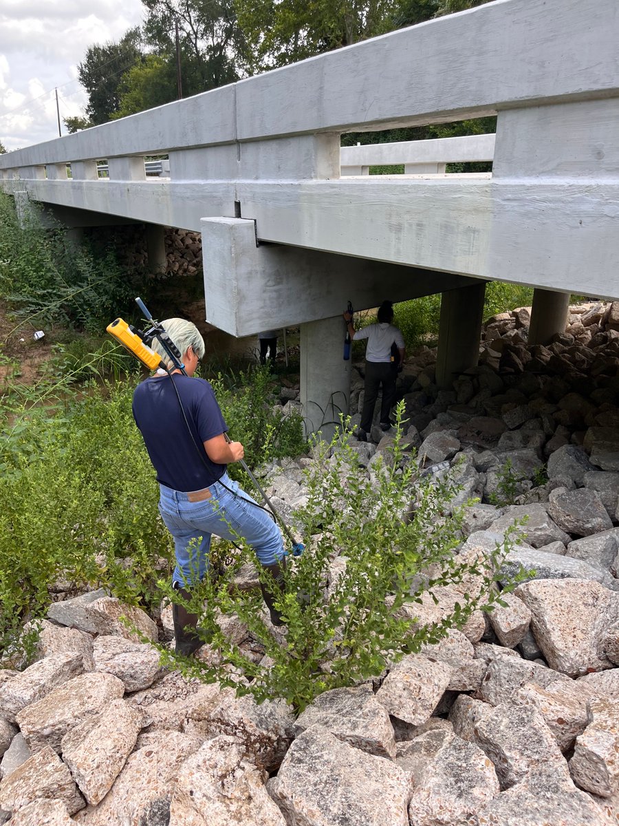 TxWRI's tweet photo. It's been a busy first month for our fall water interns, Vienna Cheng and Bryce Cannon!

The two @tamu undergraduates have been out in the field assisting our water team with monitoring and helping out on projects in the office.

We've enjoyed having them on our team! https://t.co/oUJdBOPQKE