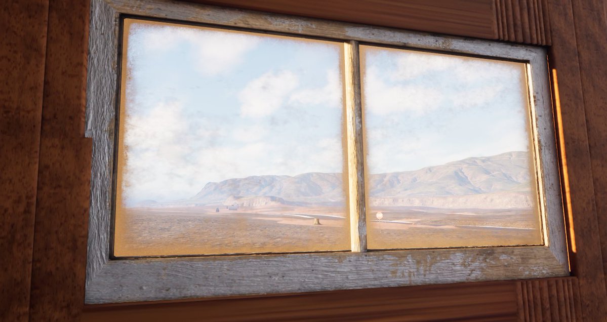 asliuzmcgluu's tweet photo. Life is starting in Pirate Town! 🏡✨
Building our first house next to the track! Cozy interior set up, track view from the window, and pumpkins harvested. 🎃🏁
#IndieDev #UE5 #GameDev #PirateDrivers #LevelDesign #PirateTown https://t.co/1IFU77R287