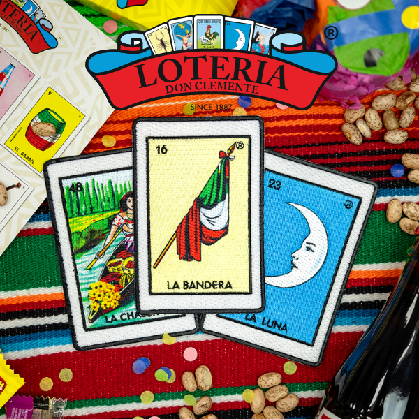 patchcollection's tweet photo. Celebrating Hispanic Heritage Month through culture, creativity, and self-expression!  From iconic @originalloteria cards to wearable art, every patch tells a story and family. Celebrate your heritage and make it your own with Patch Collection and Loteria Don Clemente! 📷 https://t.co/aQ9zUryrfP