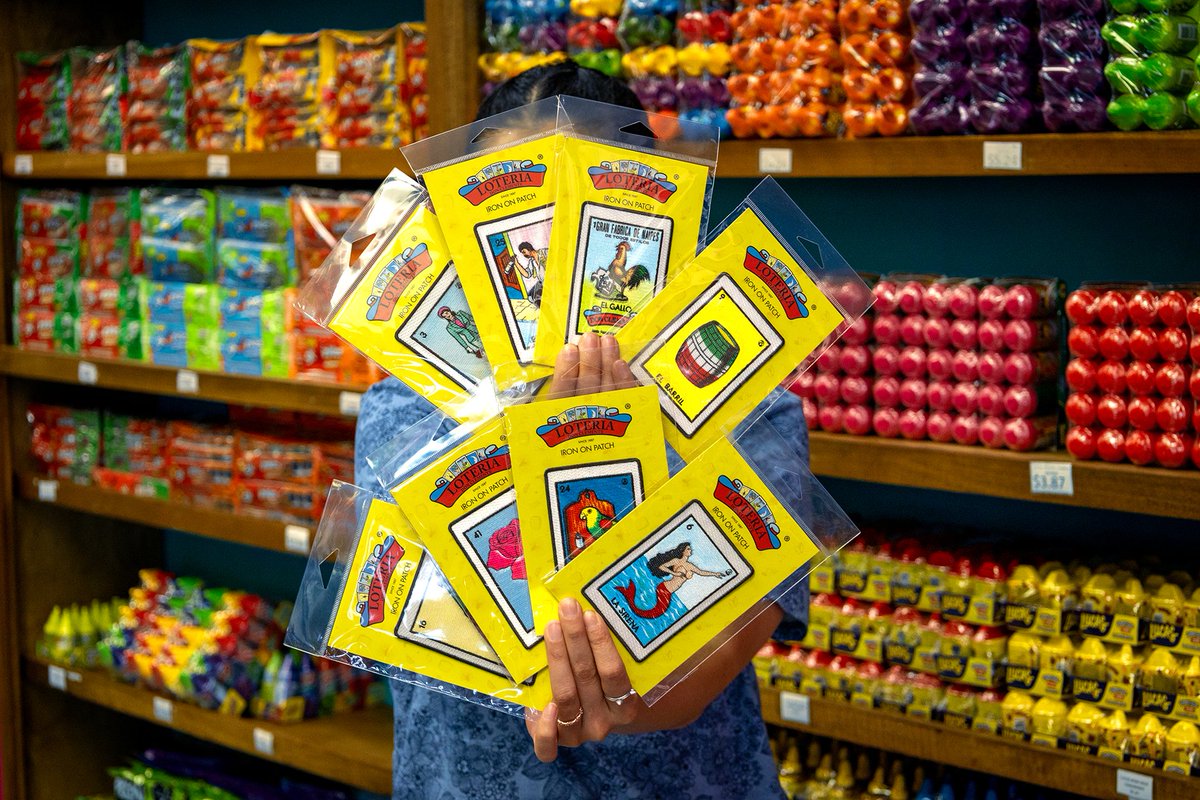 patchcollection's tweet photo. Celebrating Hispanic Heritage Month through culture, creativity, and self-expression!  From iconic @originalloteria cards to wearable art, every patch tells a story and family. Celebrate your heritage and make it your own with Patch Collection and Loteria Don Clemente! 📷 https://t.co/aQ9zUryrfP