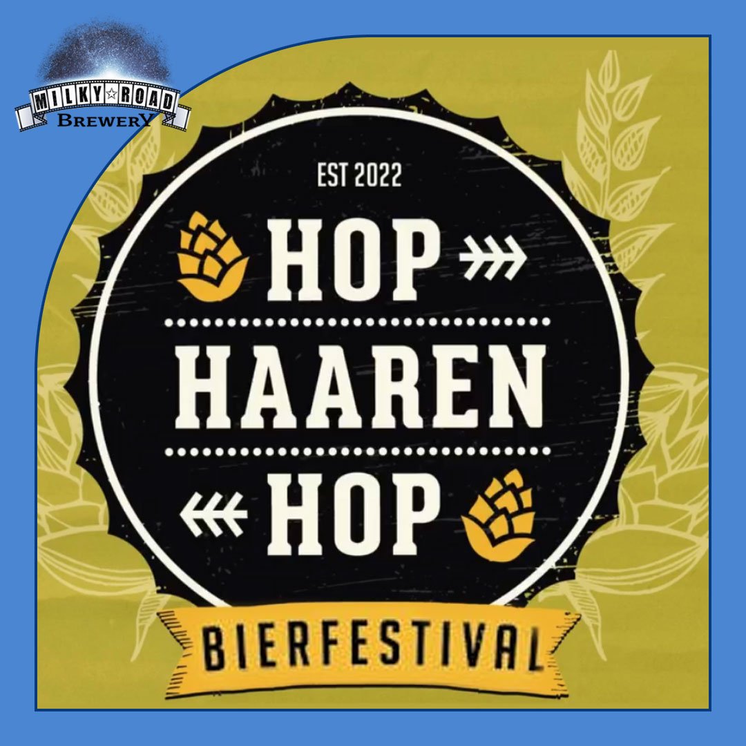 MilkyRoadBeer's tweet photo. Niet 1 maar 2 festivals dit weekend. Zondag staan we op het @hophaarenhop 🍻 Wie zien we daar? https://t.co/8moT2XHyMQ