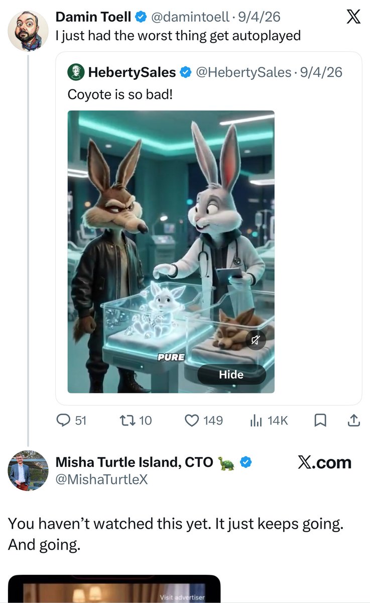 TurtleTunes's tweet photo. @litlikeabic @brianjpempus The context of the person I am replying to is @damintoell and I troll him for fun about mayo. The video was literally related.

And my account here is literally turtles with Pokemon Go videos I make. https://t.co/kIH6SV6teS