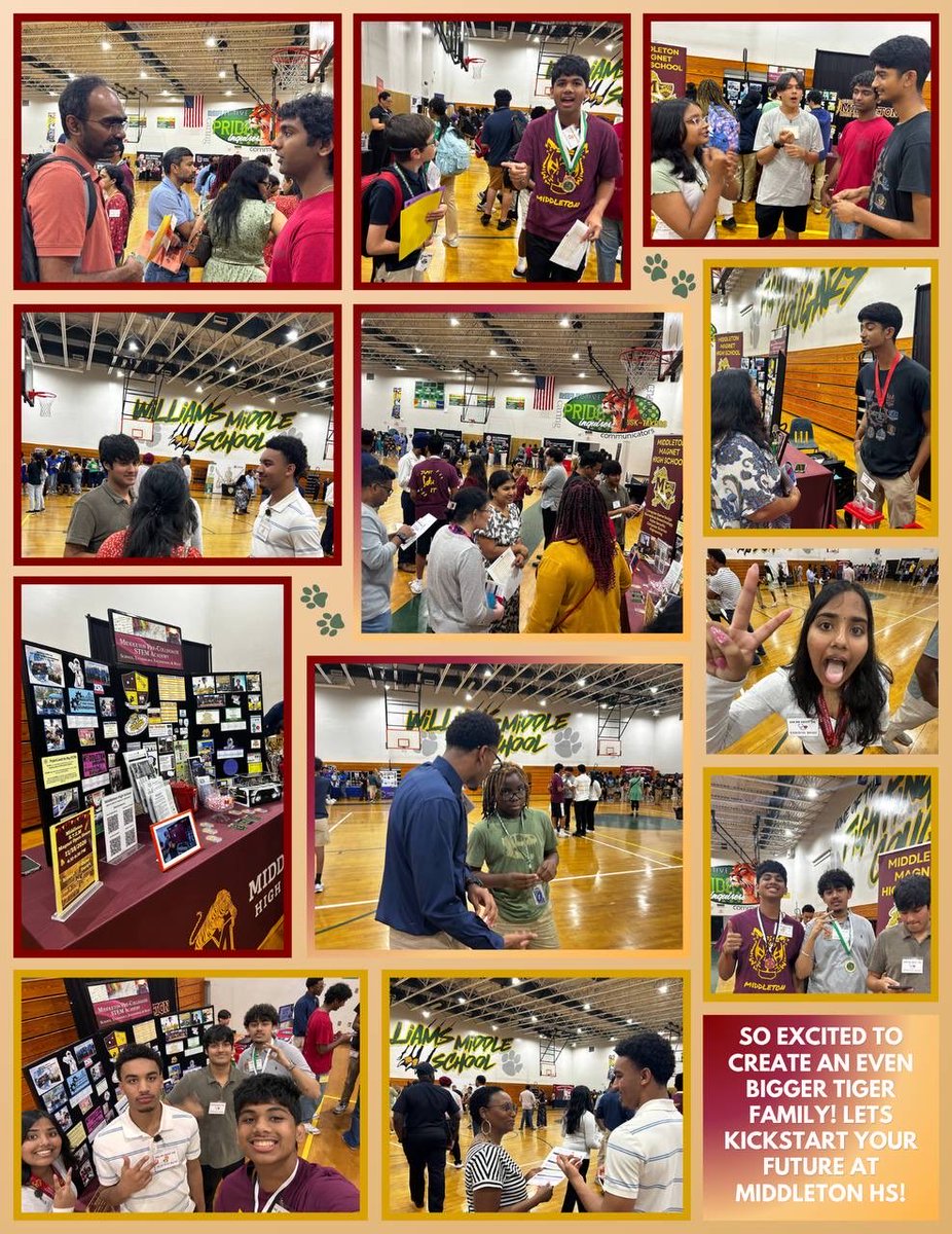 MiddletonSTEM's tweet photo. Thank you @WilliamsIBMYP for having us at your annual high school expo!🤗 @HillsboroughSch @SDHCMagnet #TigerPride #Preparingstudents4Life https://t.co/ixlPNVcGV0