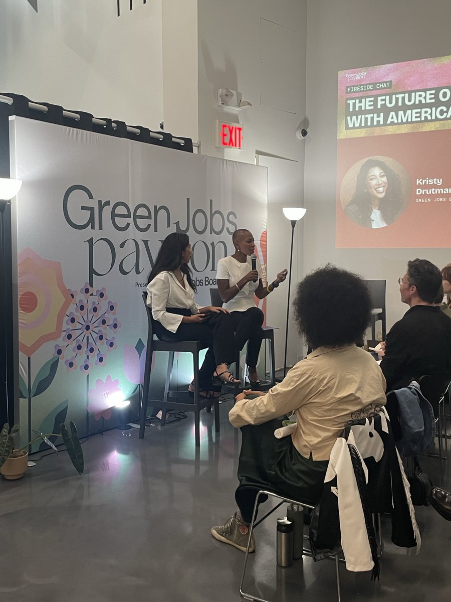 CPIWorkforce's tweet photo. #ICYMI: CPI President Kelly Veney Darnell spoke with @greenjobs_board Founder Kristy Drutman this week at #ClimateWeekNYC about the future of #cleanenergy careers.

Learn about how CPI is building the skilled, qualified workforce to power America’s future: https://t.co/yQdWyYgCiP https://t.co/XmOJTmAevL