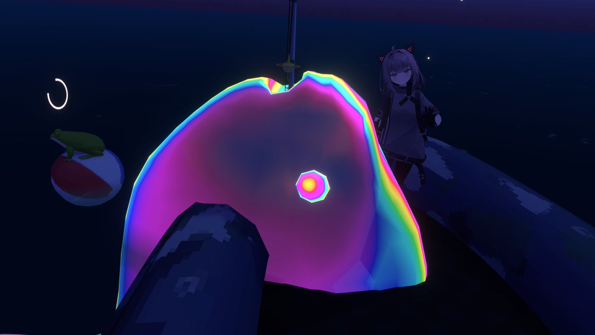 Moonlitnight232's tweet photo. 一昨日フレンドさんと釣りしてたらゲーミングマンボー釣れた！ https://t.co/E3Jnwtoe8a