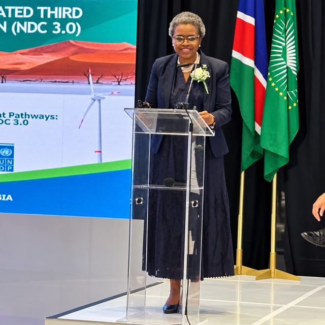 UNNamibia's tweet photo. Climate resilience cannot sit with one ministry alone.
Led by @MinistryofEnvi2, 🇳🇦’s #NDC3 calls for climate action to shape planning, budgets &amp; investment across government and society.
@UNNamibia stands with Namibia as ambition moves to implementation. #ClimateAction https://t.co/wRoealCv6Z