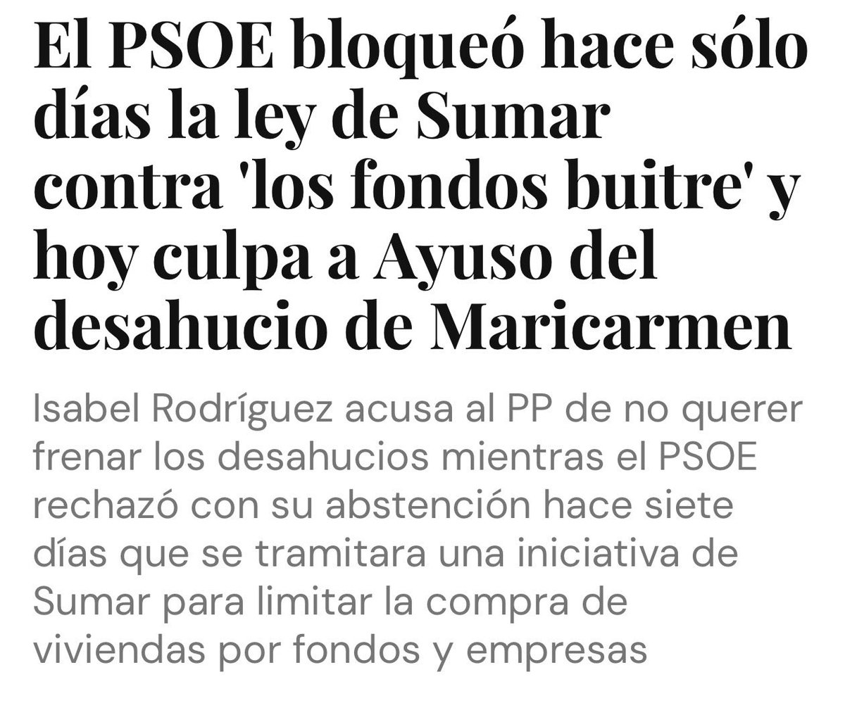 CucUrdfa's tweet photo. @Rita_Maestre Vosotros habéis gobernado juntos al PSOE y por una cadualidad( mentira que sea una casualidad) dejasteis de reformar la ley en la cual se dejan campar a lo ancho a los fondos  buitre. Sois los culpables del desahucio de esta señora. Donde las dan las reciben. https://t.co/TDryy51KAb
