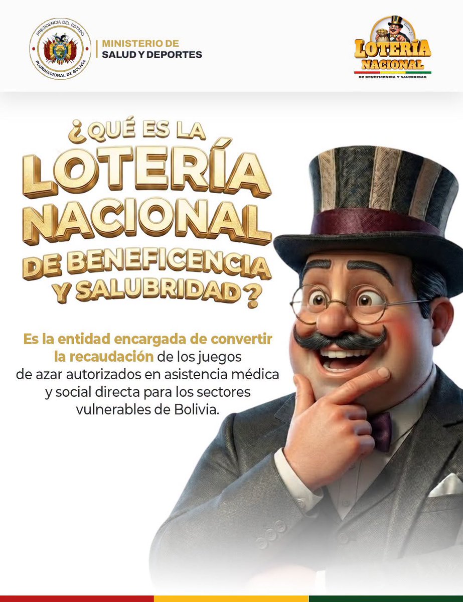lonaboloficial's tweet photo. ¿𝐒𝐚𝐛𝐢́𝐚𝐬 𝐪𝐮𝐞 𝐝𝐞𝐭𝐫𝐚́𝐬 𝐝𝐞 𝐜𝐚𝐝𝐚 𝐬𝐨𝐫𝐭𝐞𝐨 𝐝𝐞 𝐥𝐚 𝐋𝐨𝐭𝐞𝐫𝐢́𝐚 𝐍𝐚𝐜𝐢𝐨𝐧𝐚𝐥 𝐡𝐚𝐲 𝐡𝐢𝐬𝐭𝐨𝐫𝐢𝐚𝐬 𝐝𝐞 𝐚𝐩𝐨𝐲𝐨 𝐲 𝐞𝐬𝐩𝐞𝐫𝐚𝐧𝐳𝐚?
¡Recuerda que cada billete suma esperanza para quienes más lo necesitan! 
#LoteríaNacionalBolivia https://t.co/08CH9AhyIc