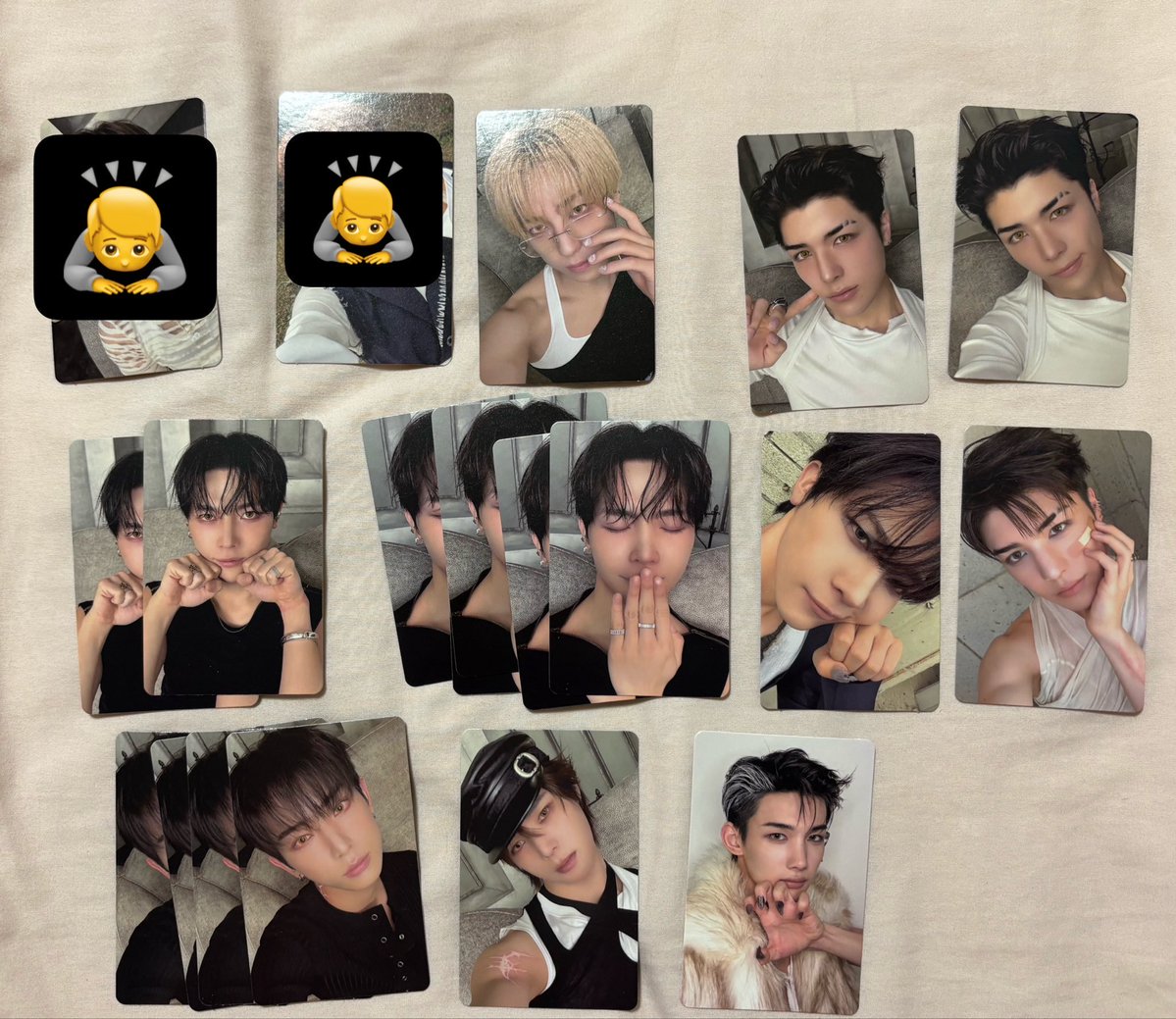 doremi_71454681's tweet photo. &amp;TEAM Mark on Me MoMトレカ 交換　
ラキドロ

【譲】画像1.2.3枚目
　EJ FUMA K NICHOLAS YUMA JO HARUA TAKI MAKI

【求】画像4枚目

郵送希望です！
よろしくお願いいたします🙇‍♀️

#andTEAM交換 #andTEAM_交換 https://t.co/57OajV4ZTg