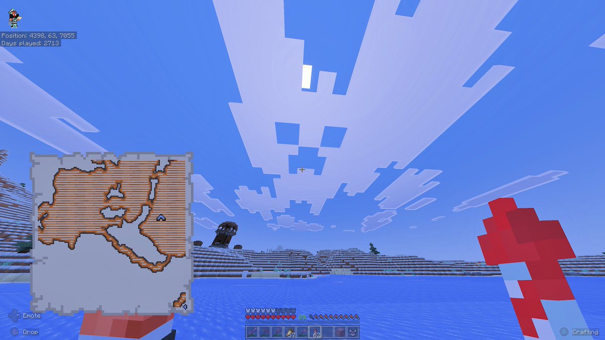 Elemental050366's tweet photo. @harristic_ @demonjoeTV I also found this with my gf in our world. I love rare things in minecraft :) https://t.co/hPbICcszPd