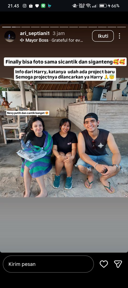 mysaadisini's tweet photo. Harry di Bali selain liburan ternyata sambil nunggu project nya di garap😚 https://t.co/wFBk2tlvCV