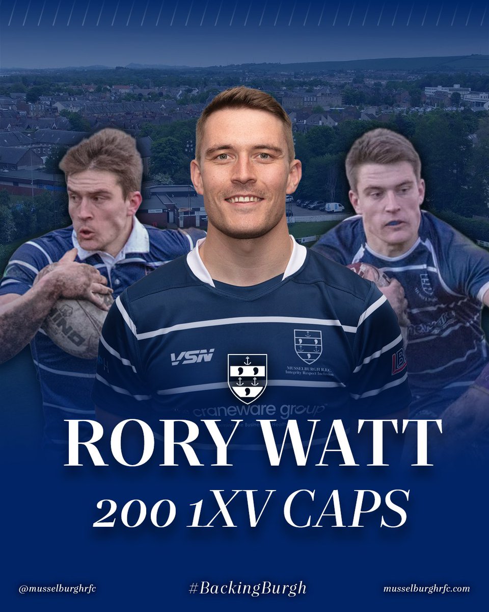 MusselburghRFC's tweet photo. Two milestones will be hit tomorrow as Rory Watt and Paul Bogie will make their 200th and 50th 1XV appearances tomorrow respectively ๐๐
#BackingBurgh https://t.co/ZgEyHi87lX