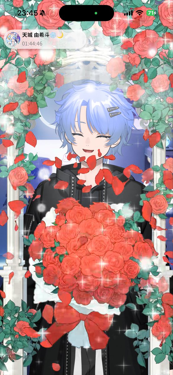 Jin2706's tweet photo. 9/24の半年記念枠
来てくださった方々ありがとうございました！
すごくたくさん来てくださって驚きでした！
そして久々の初期衣装w
ギフトをくれた方々にも感謝しております！
たまちょん！10連➕100本のバラはえぐいてぇw
でも初めて貰ったので嬉しいです！
これからも頑張りますのでよろしく！ https://t.co/gkfyPvGTt1