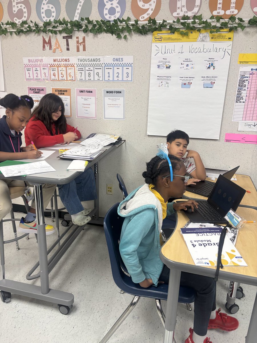 kawona_nelson's tweet photo. Response to Data Day! 📊✏️
Putting our data into action with Math &amp; Science Stations! Students are working in small groups, practicing skills, and getting targeted support based on their needs. 💙🧮🔬📚

#KujawaACE #DataDrivenInstruction #MathStations #ScienceStations #4thGrade https://t.co/Y1NEXjj7VL