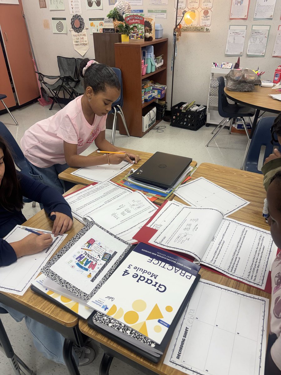 kawona_nelson's tweet photo. Response to Data Day! 📊✏️
Putting our data into action with Math &amp; Science Stations! Students are working in small groups, practicing skills, and getting targeted support based on their needs. 💙🧮🔬📚

#KujawaACE #DataDrivenInstruction #MathStations #ScienceStations #4thGrade https://t.co/Y1NEXjj7VL