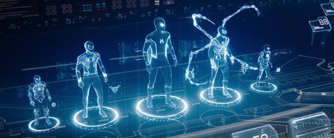 starkwasps's tweet photo. tony’s little notes for peter were so cute :( he kept upgrading his tech for him… and the concept of tony being hopeful that peter would come back that he still had all of these suits (+ edith) at his disposal five years later has me in shambles! https://t.co/kYShniENOs