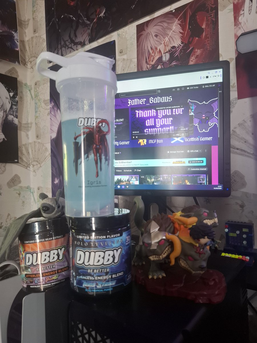 Father_Babaus's tweet photo. ARISE to get some nice energy for gaming and streaming 
https://t.co/ANl2Y3VXtt 
#DubbyEnergy #sololeveling #gaming #twitch https://t.co/gluXVYaGLw