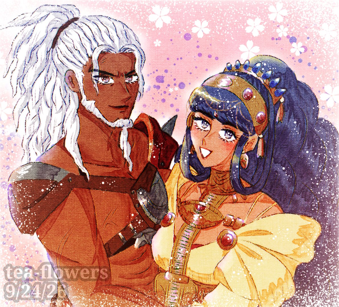 teaflowerss's tweet photo. Bertrand and Aswan ❤️💙
#fireemblem #fireemblemfortunesweave #fe18 https://t.co/26al89CfQ8