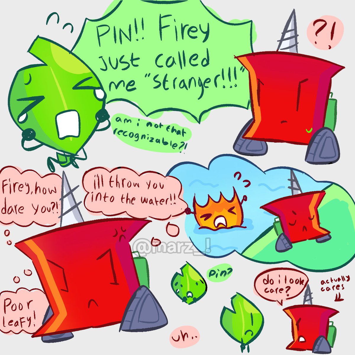 RebusCh_'s tweet photo. day 53 - drawing leafpin until idfb 2 released
mini comic stuff after bfdia 21 idk
#leafpin #bfdi #osc https://t.co/zlkBGFjnLY
