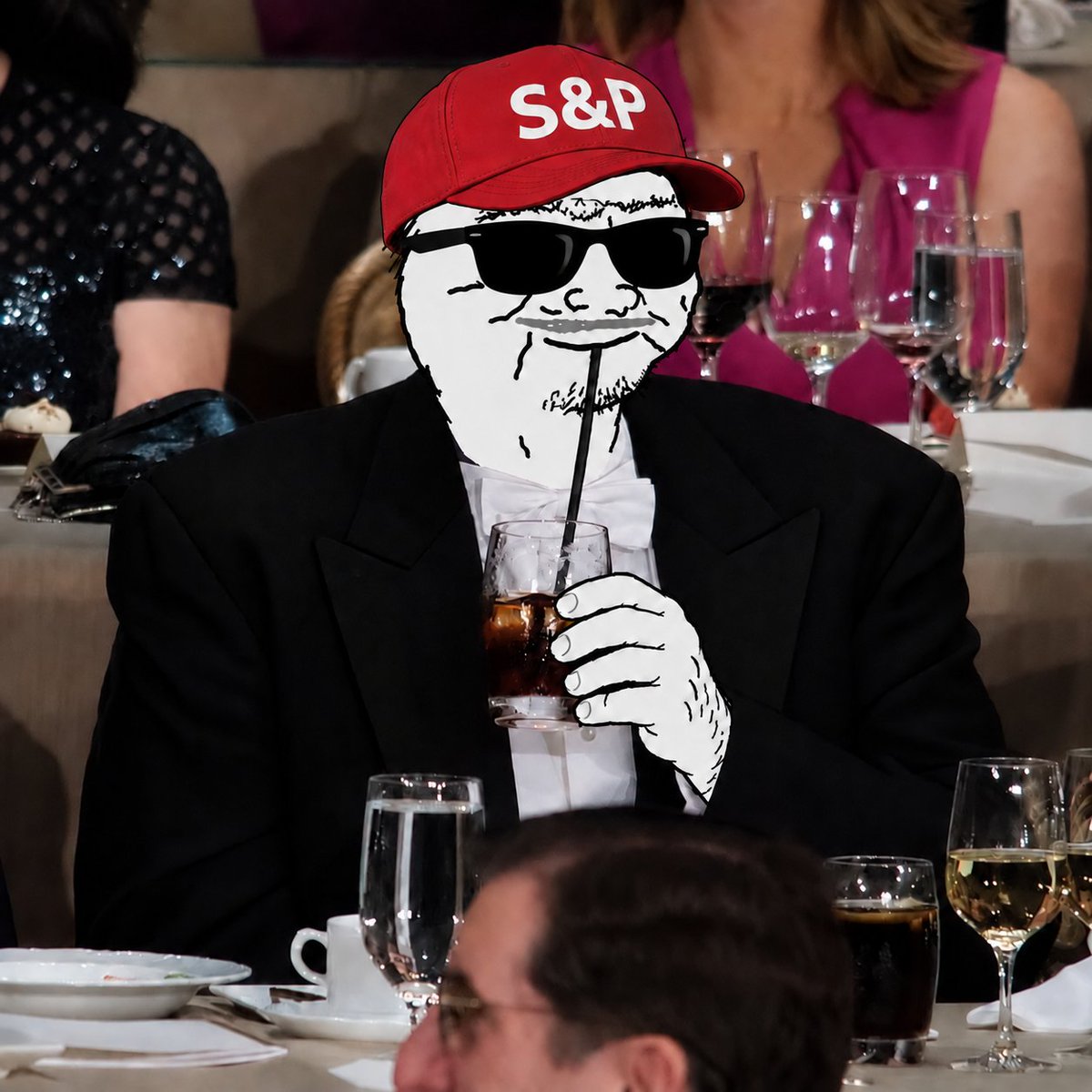 BoomerSP500's tweet photo. Sitting at the presidential table, sipping Coke and watching the robinhood:0x117cc2133c37b721f49de2a7a74833232b3b4c0c compound.

Never needed an invitation, kiddo.

Time in the market got me a seat. https://t.co/n7Qj6mCSkH