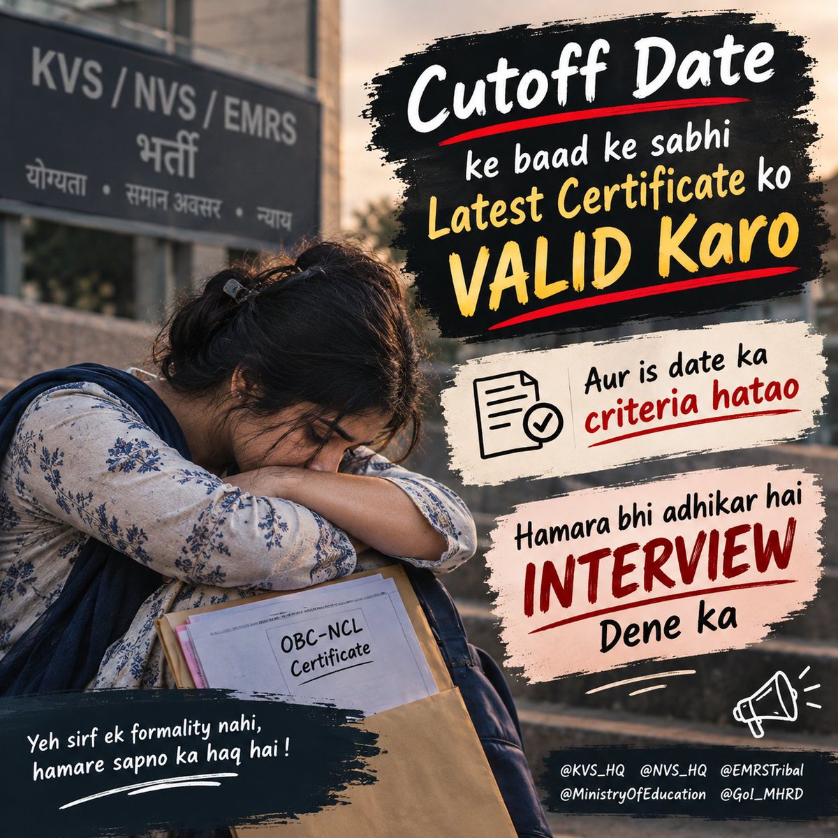 Chausaini04's tweet photo. #MakeOBCNCLKVSEligibilityFair #OBC_विरोधी_kvs_nvs_cbse https://t.co/2FCF7TSa2J