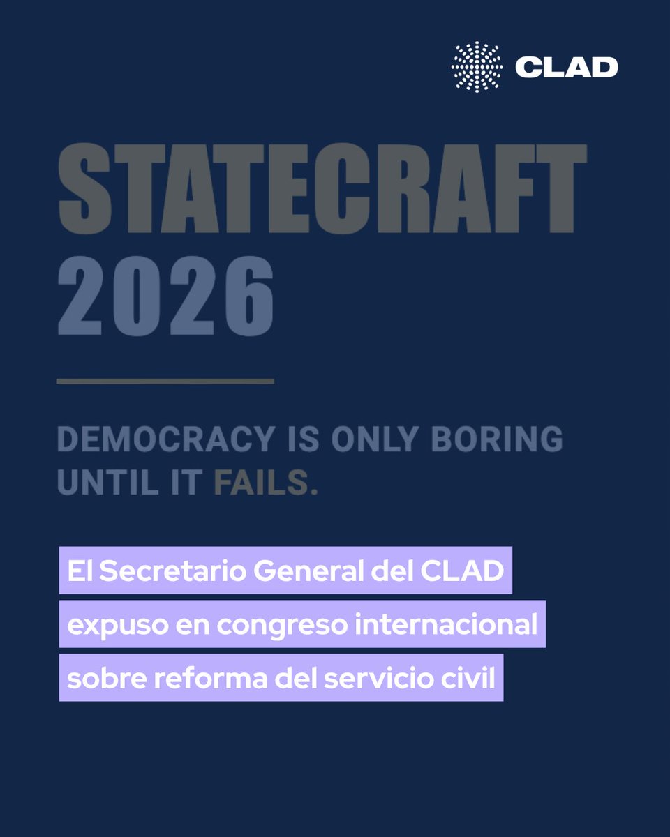 CLAD_Org's tweet photo. El Secretario General del CLAD, @ramoslarraburu, participó en el panel “Managing the Political-Administrative Interface” del @the_nsi NSI Congress on Civil Service Reform and Democracy.

🔗 Conoce sus aportes sobre servicio civil y administración pública: https://t.co/8RiKUXk828 https://t.co/XXMJHgkkMs