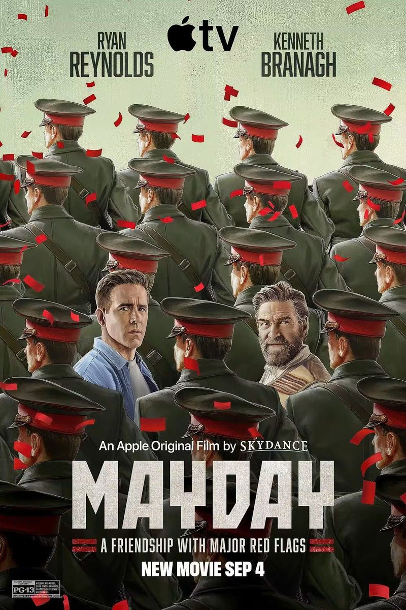 numbnuts666's tweet photo. A nice throwback to 80's buddy comedies. Kenneth Branagh and Ryan Reynolds have great chemistry. The story is simple but effective. #Mayday #AppleTV #FilmX https://t.co/vQYyGcjfuE