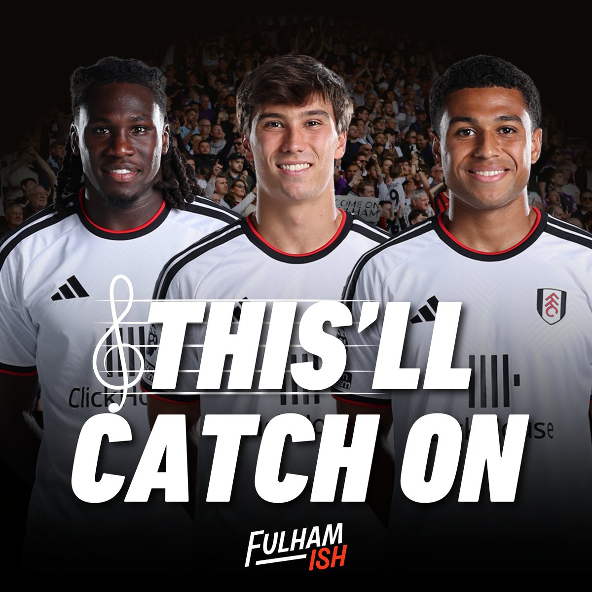 FulhamishPod's tweet photo. 🎙️THIS'LL CATCH ON: I Love C.C &amp; Stars

We are back rating Fulham fans’ latest chant submissions!

🎧:  https://t.co/cc6Ja0FML1 https://t.co/AtEkxrqf8E
